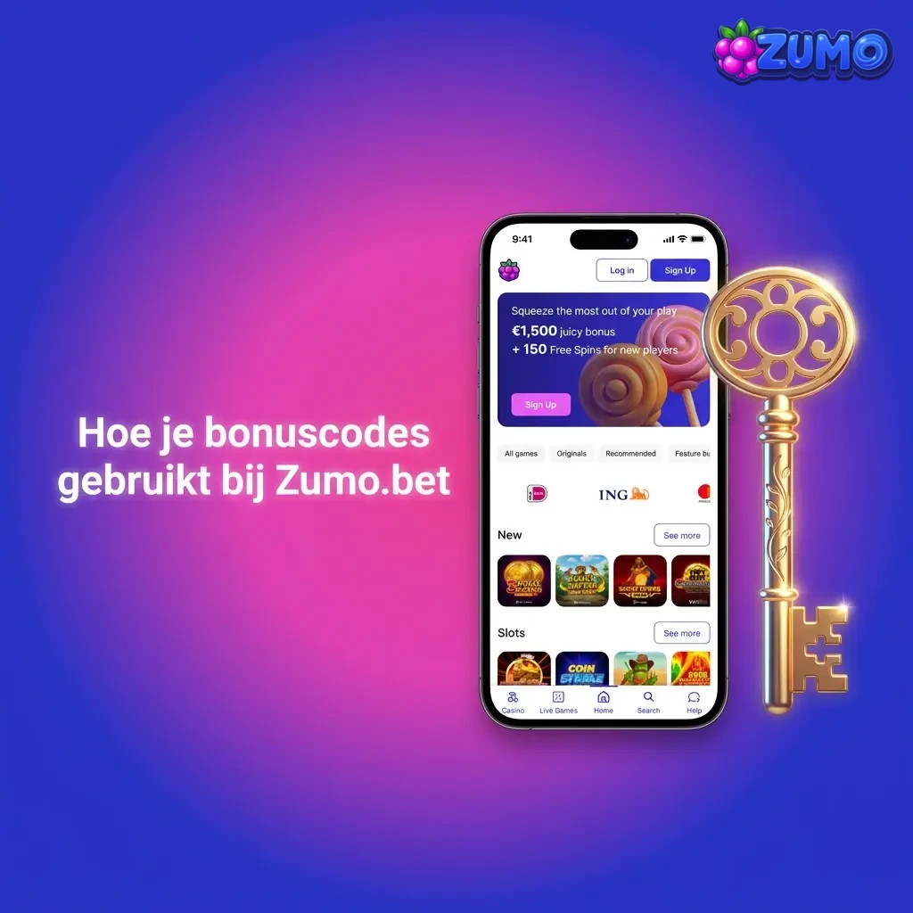 Stappen om Zumo.bet bonuscode toe te passen tijdens storting: log in, vul code in, bevestig, check wallet.