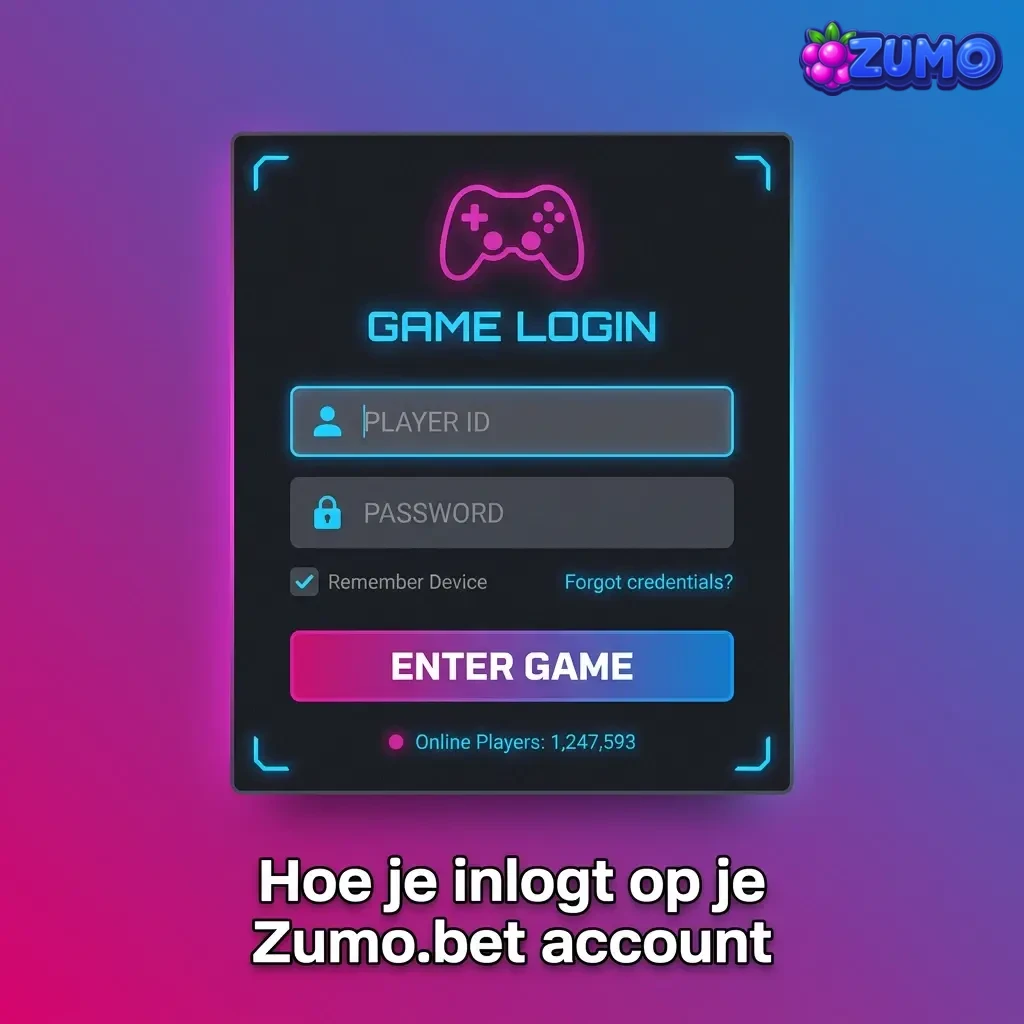 Stappen om in te loggen op je Zumo.bet account en je saldo, bonussen, verificatie en accountbeheer te bekijken.