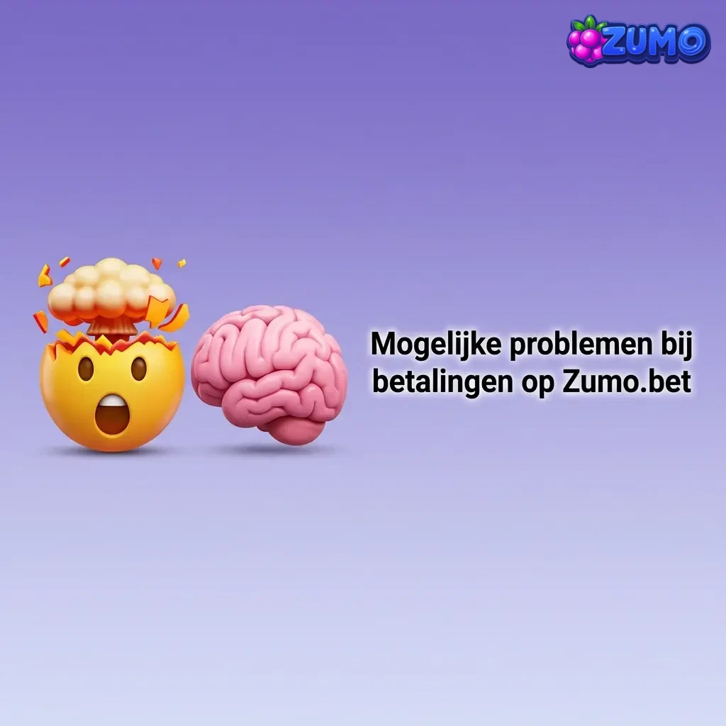 Infographic over mogelijke betalingsproblemen op Zumo.bet: mislukte storting, iDEAL-redirect, trage opname en crypto-afwijking.