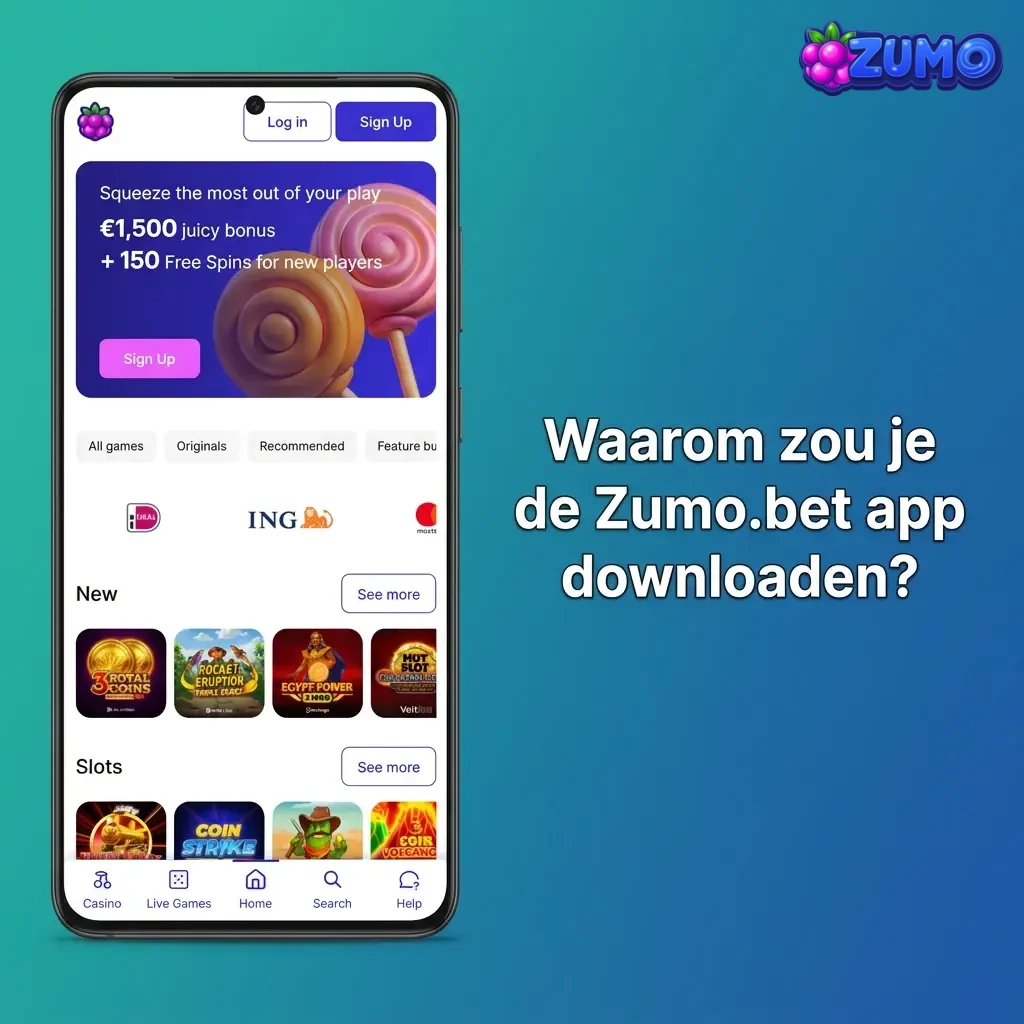 Zumo.bet app op mobiel: snel inzetten met live odds, vlotte login, snelle stortingen, stabiele casino games en eventmeldingen