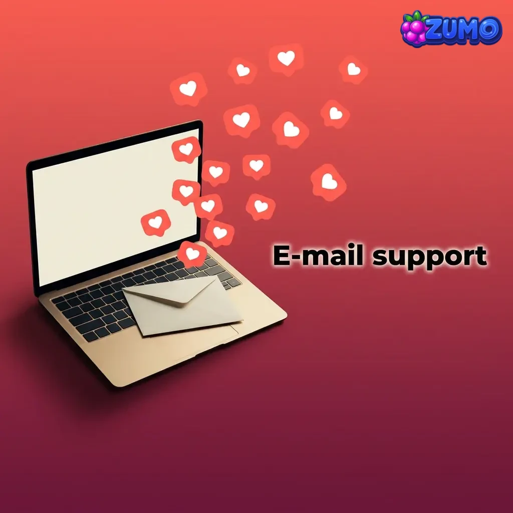 E-mail supportinfo met tips, reactietijd 6-24 uur, en contactadressen: support@, payments@ en kyc@zumo.bet