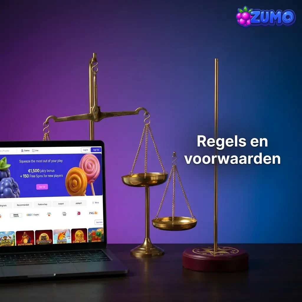 Pictogram met document: regels en voorwaarden, bonusregels, leeftijds- en ID-check, inzetvereisten en misbruikbeleid