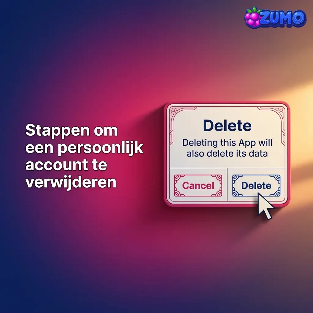 Stappenplan om persoonlijk account te verwijderen: instellingen, accountsluiting/zelfuitsluiting, bevestigen, saldo uitbetalen