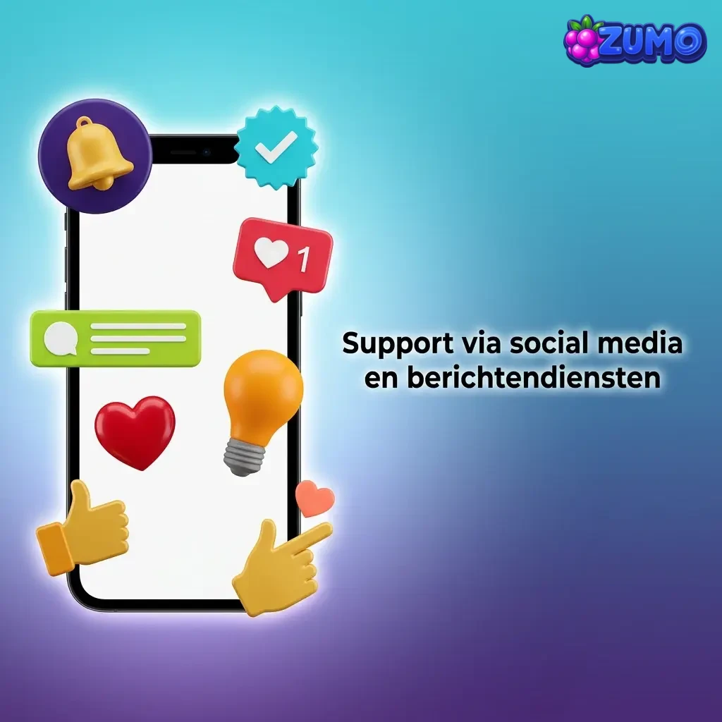 Infographic over support via WhatsApp, Telegram, Messenger en X; snelle vragen, geen gevoelige data; reactietijd 10–60 min.