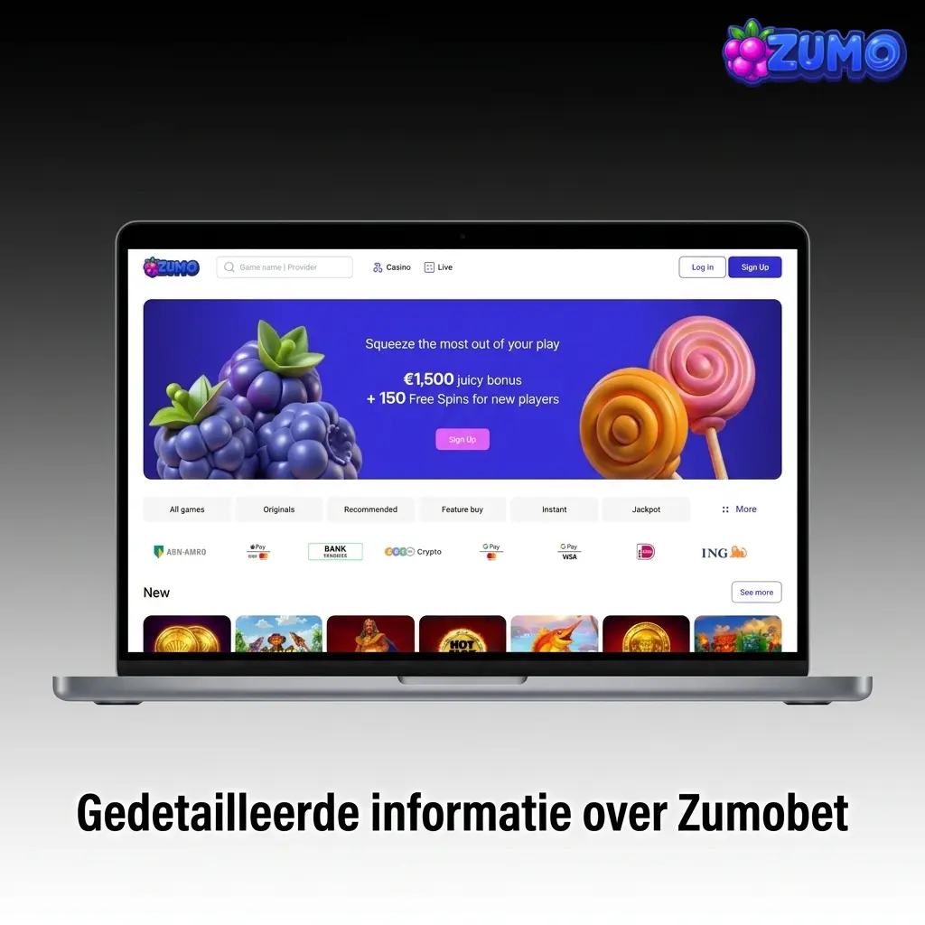 Zumobet platform voor Nederlandse spelers met sportweddenschappen, live casino en veilige mobiele betalingen