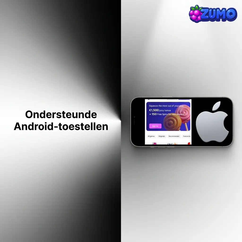 Ondersteunde Android-toestellen voor de Zumobet app op Samsung Galaxy, Pixel, OnePlus, Xiaomi en OPPO