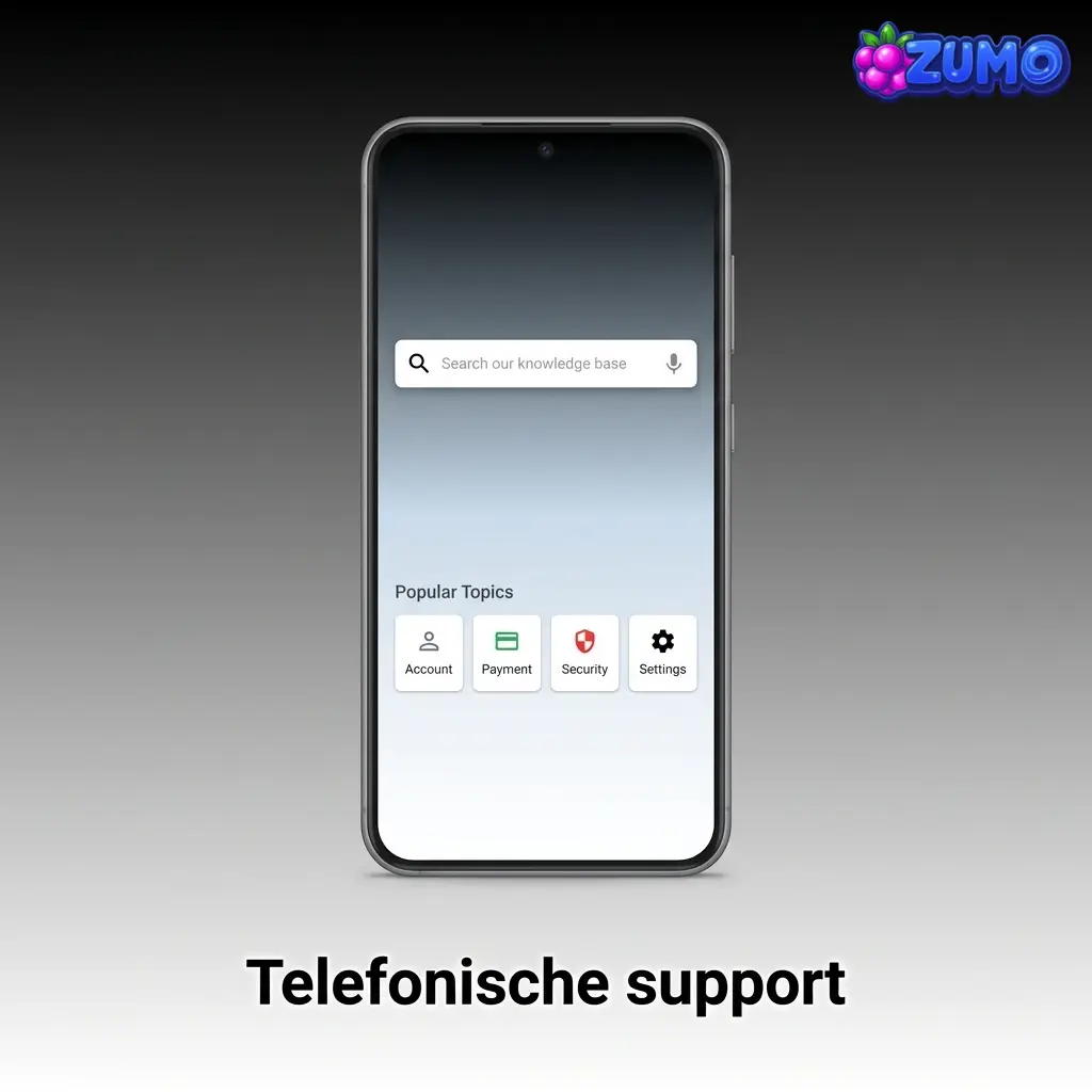 Telefonische support van Zumobet met 24/7 hulp bij inloggen, accountbeveiliging en betaalvragen