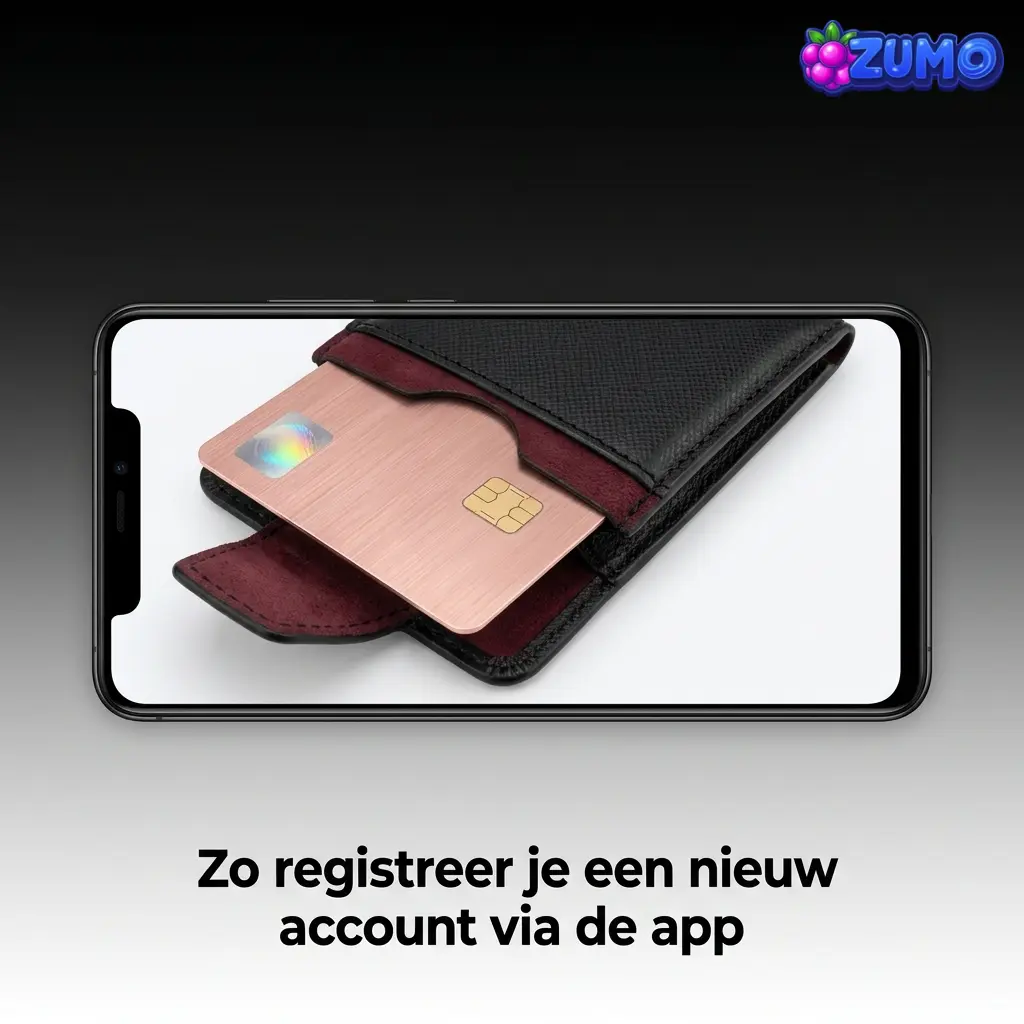 Mobiele app toont stappen om een nieuw account te registreren met e-mail, telefoon of sociale media